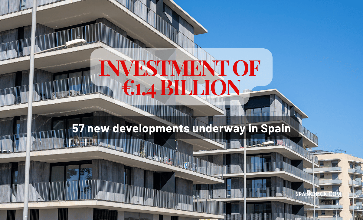 Investment of 1.4 billion Euro in New Developments in Spain