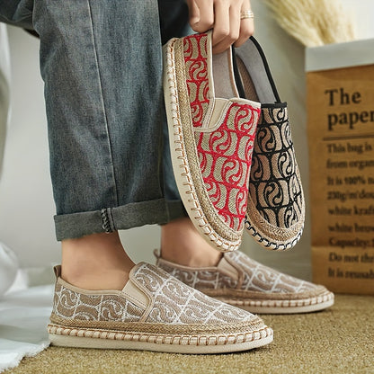 Mocassins espadrilles classiques en toile – Chaussures de marche plates et légères