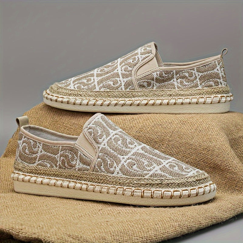 Mocassins espadrilles classiques en toile – Chaussures de marche plates et légères