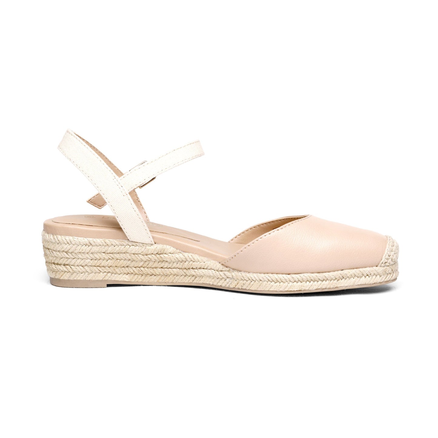 Closed Toe Espadrille Wedge Sandals with Buckle Ankle Strap