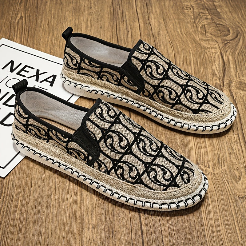 Mocassins espadrilles classiques en toile – Chaussures de marche plates et légères