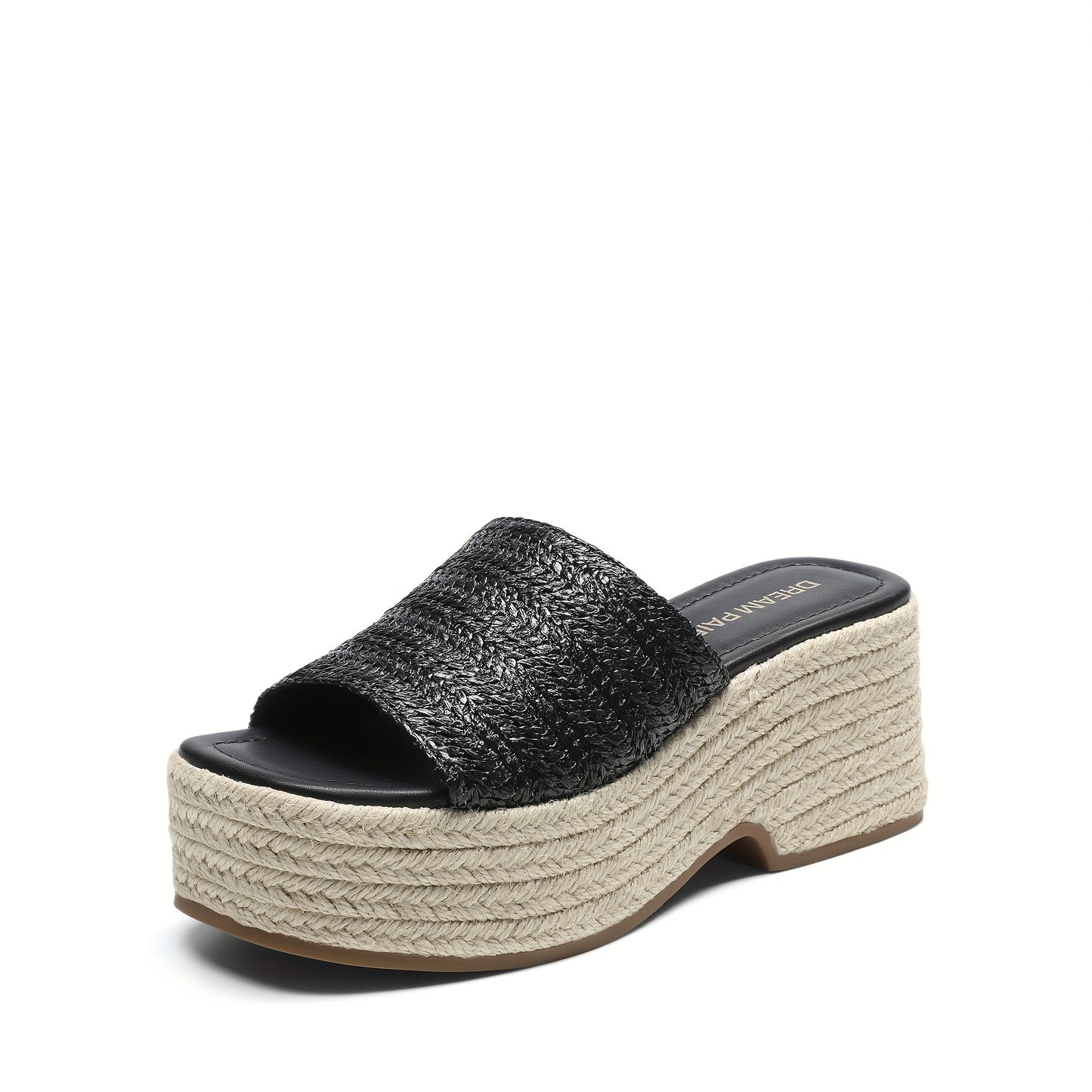 Espadrilles compensées pour femmes – Sandales d'été à enfiler pour la plage | Style espagnol