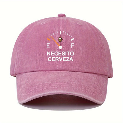 NECESITO CERVEZA Vintage Baseballkappe – Lustige spanische Bier-Dad-Mütze