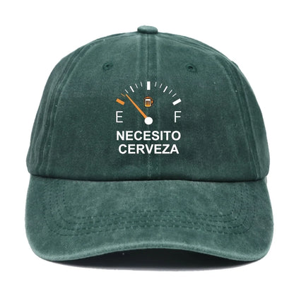 NECESITO CERVEZA Vintage Baseballkappe – Lustige spanische Bier-Dad-Mütze