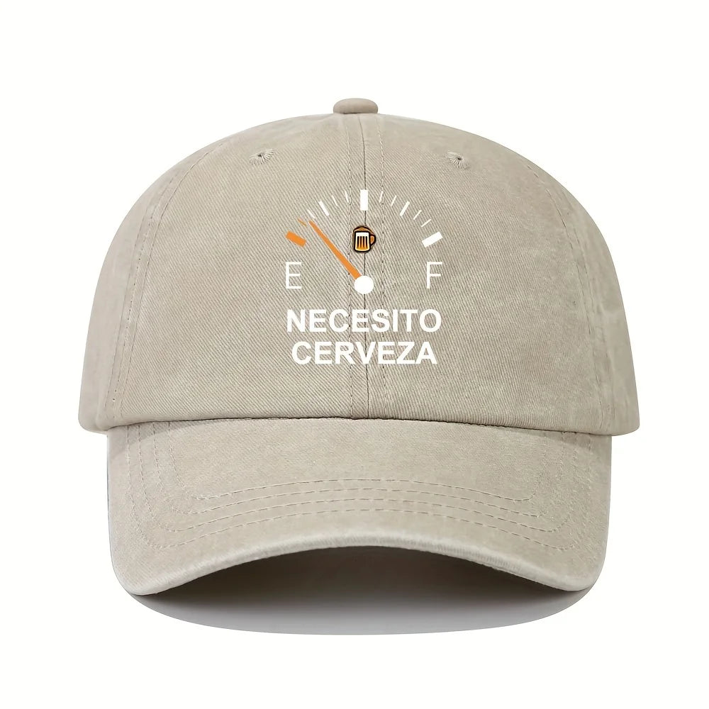 NECESITO CERVEZA Vintage Baseballkappe – Lustige spanische Bier-Dad-Mütze
