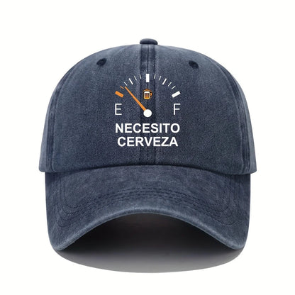 NECESITO CERVEZA Vintage Baseballkappe – Lustige spanische Bier-Dad-Mütze
