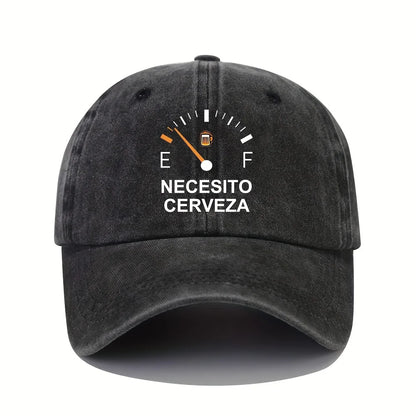 NECESITO CERVEZA Vintage Baseballkappe – Lustige spanische Bier-Dad-Mütze