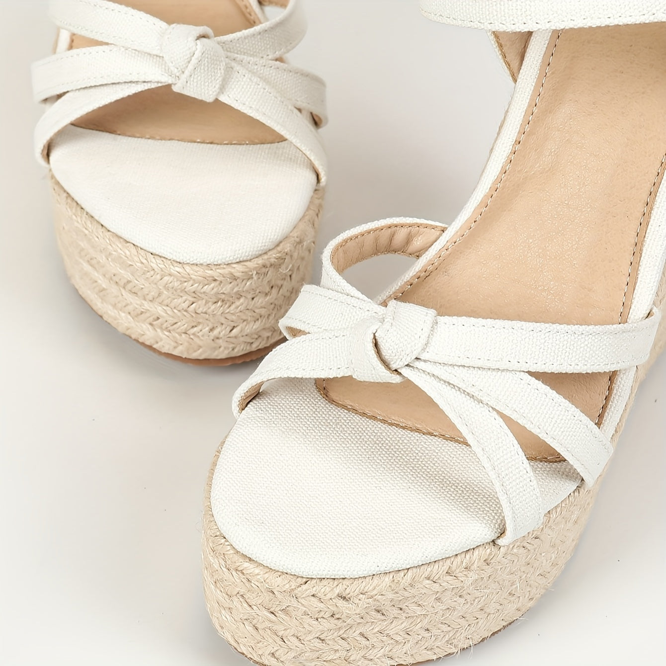 Chic Ankle-Strap Wedge Sandals for Women - Slingback Espadrilles with Comfort Platform for Dress Occasions